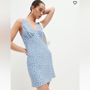 Reformation Calix dress in Blue Hawaii-NWT